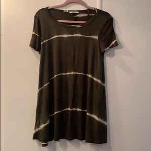 2 for $20 Dark green tie dye tunic